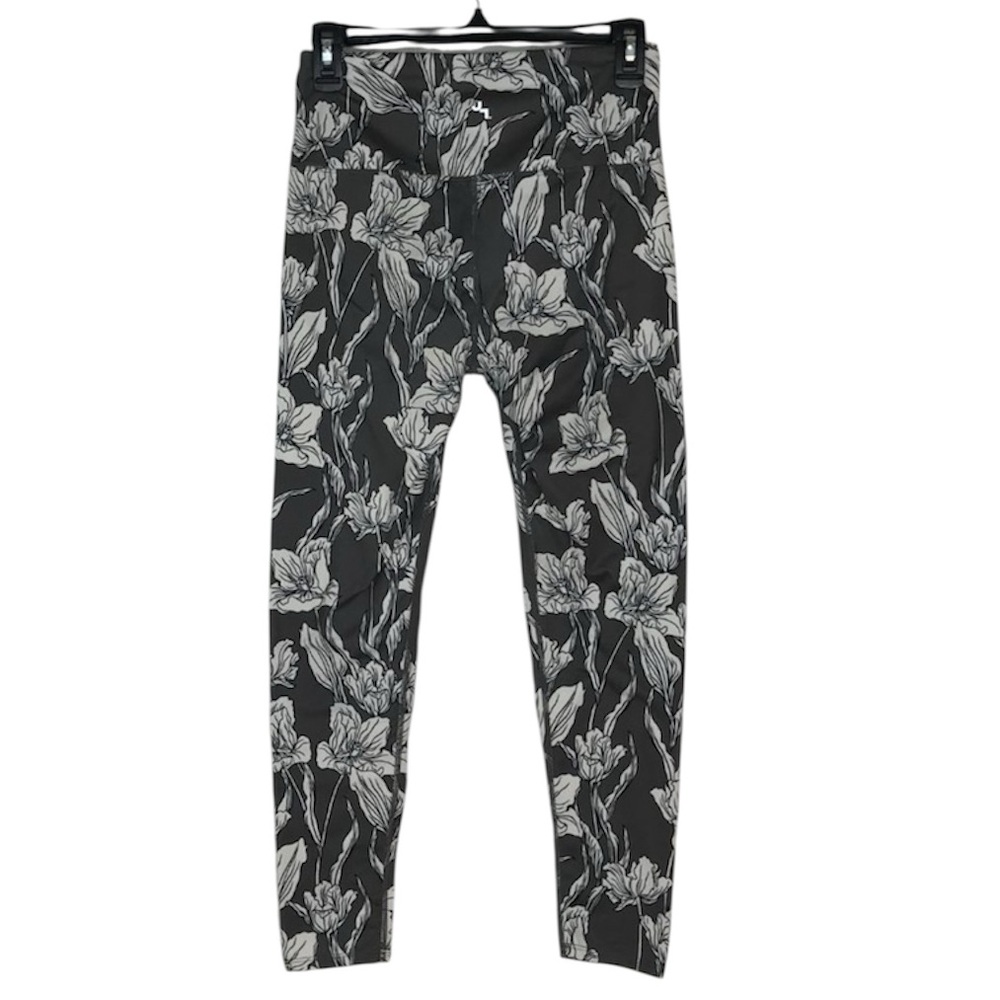 JoyLab Leggings Activewear Workout | Grey Floral | Small